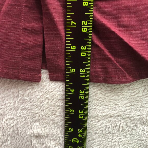 Coofandy Mens Shirt Size XXL Short Sleeve Button Up Shirt Red Classic Casual - Picture 4 of 9